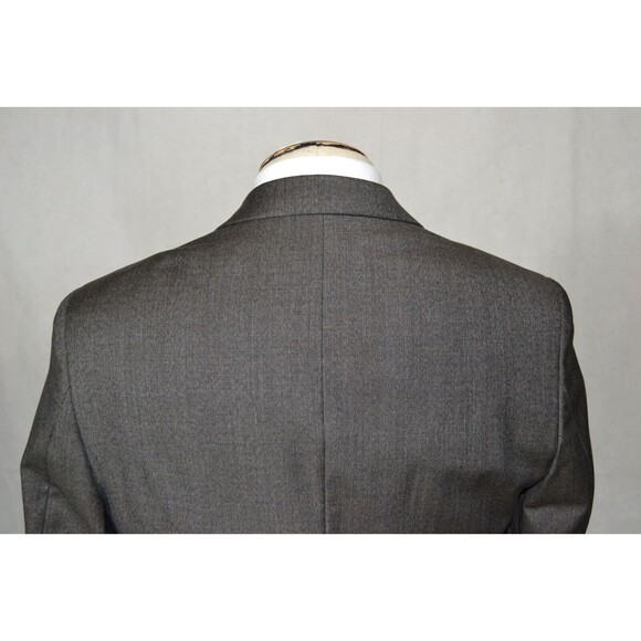 Banana Republic‎ 100% Wool Blazer Suit Jacket Grey Charcoal Men's Modern Fit 42R - Picture 10 of 16